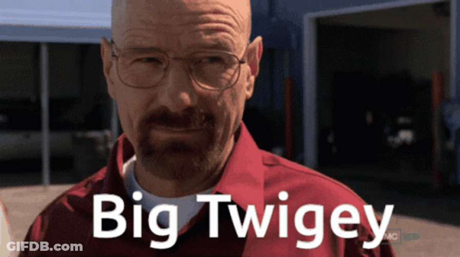 Walter White Falling Intense Look GIF