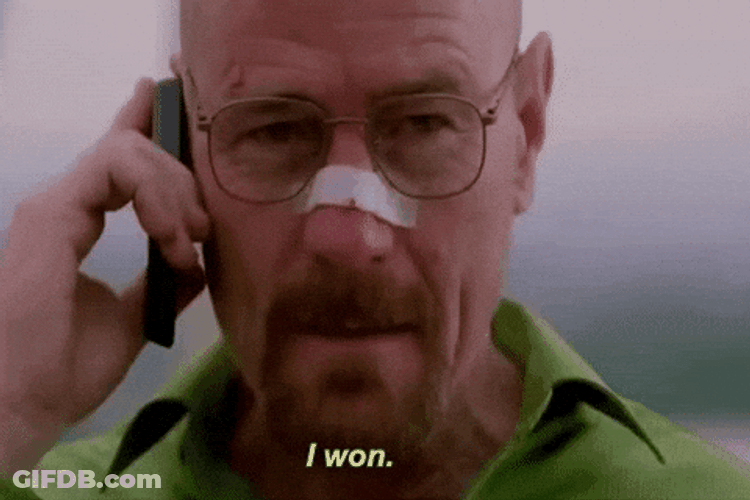 Walter White Meme Victory GIF