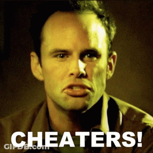 Walton Goggins Saying Cheaters GIF