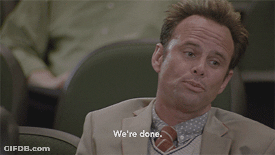 Walton Goggins We're Done Smirk GIF