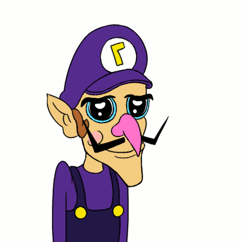 Waluigi Tears And Colds Falling GIF