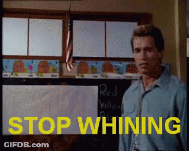 Wambulance Arnold Schwarzenegger Stop Whining GIF