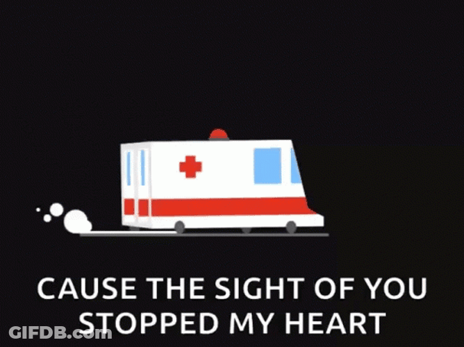 Wambulance Travelling Animated Art GIF