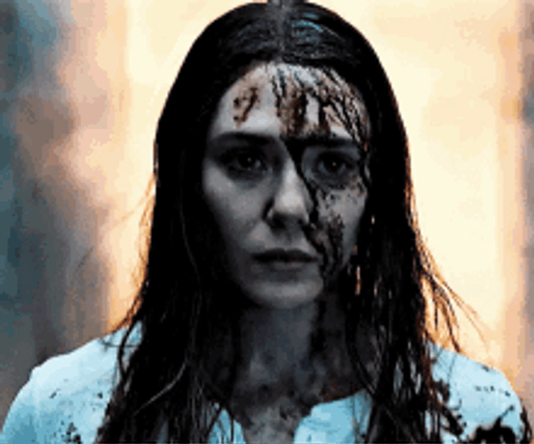 Wanda Maximoff After A Battle GIF