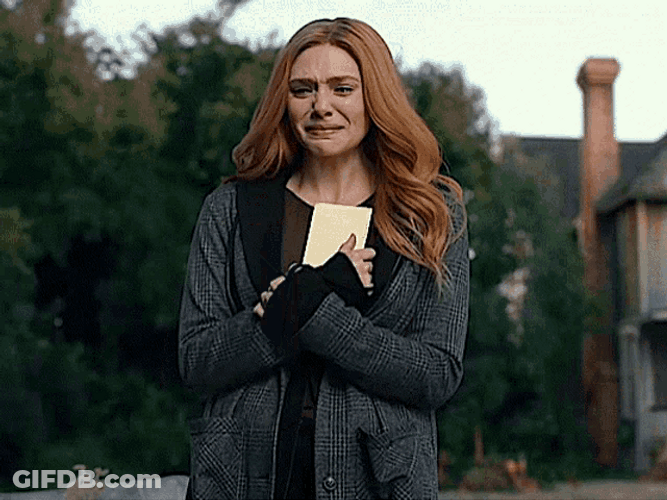 Wanda Maximoff Crying Kneeling Down Frustrated GIF