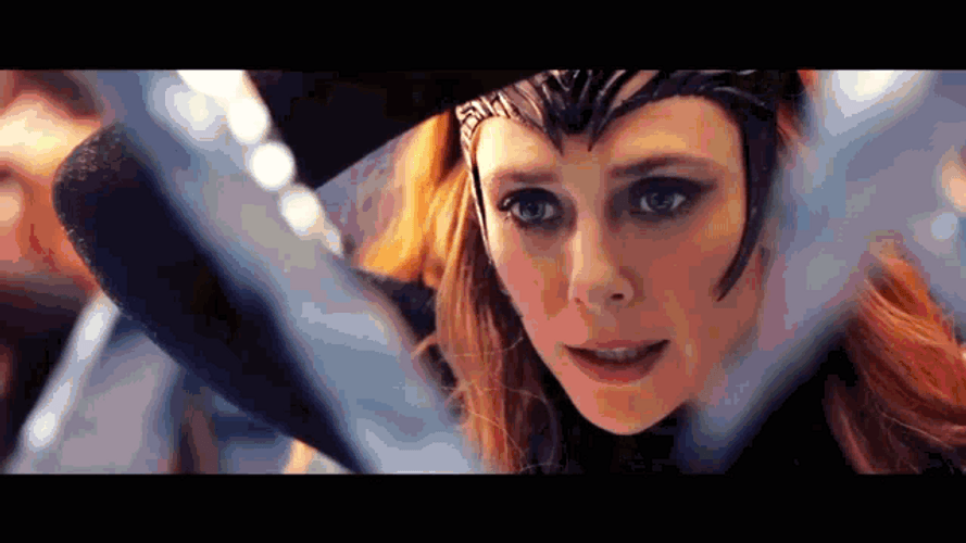 Wanda Maximoff Mirror Realm Fighting Doctor Strange GIF