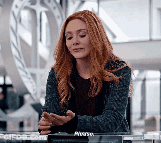Wanda Maximoff Please Pretty Please Begging You GIF