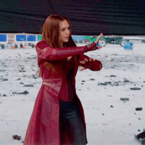 Wanda Maximoff Practicing GIF