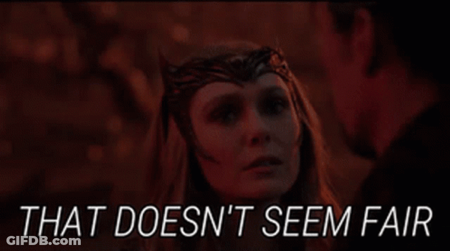 Wanda Maximoff That Doesn't Seem Fair GIF