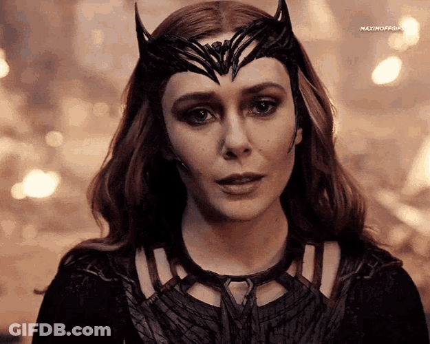 Wanda Maximoff Walking Black Outfit GIF