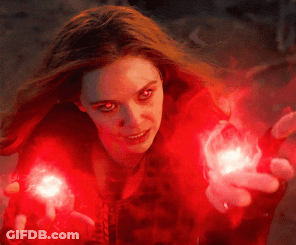 Wanda Vision Angry Scarlet Witch Powers Multiverse Of Madness GIF