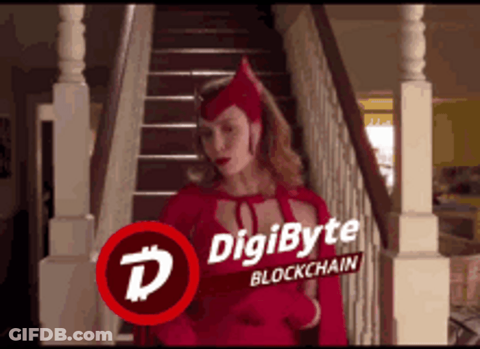 Wanda Vision Bitcoin Digibyte Blockchain Dance GIF