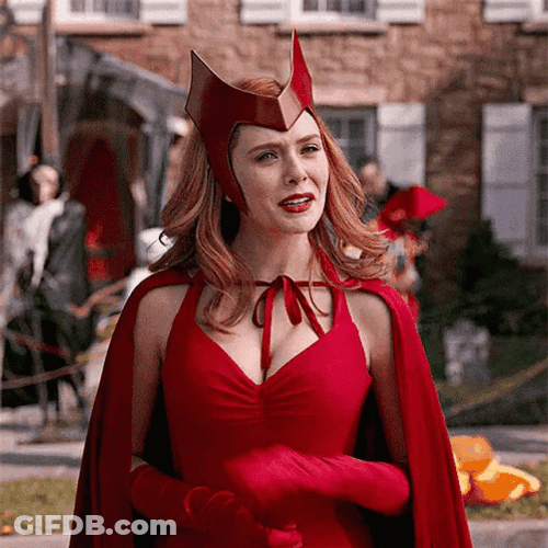 Wanda Vision Elizabeth Olsen Smile Laugh GIF