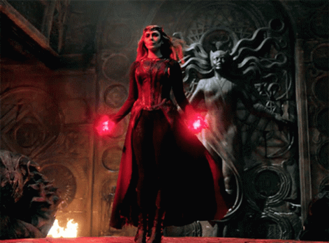 Wanda Vision Scarlet Witch Doctor Strange Multiverse Throne GIF