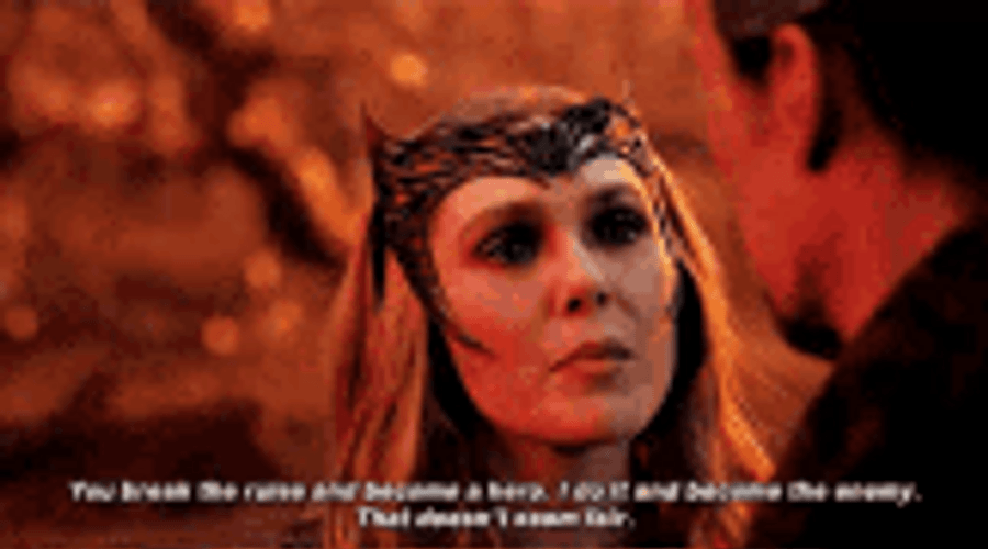 Wanda Vision Scarlet Witch Doctor Strange War Of Words Fight GIF