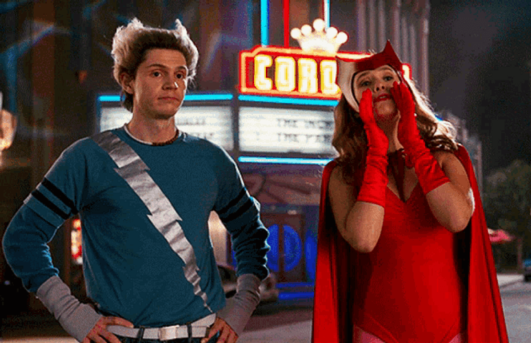 Wandavision And Pietro Shouting Out GIF