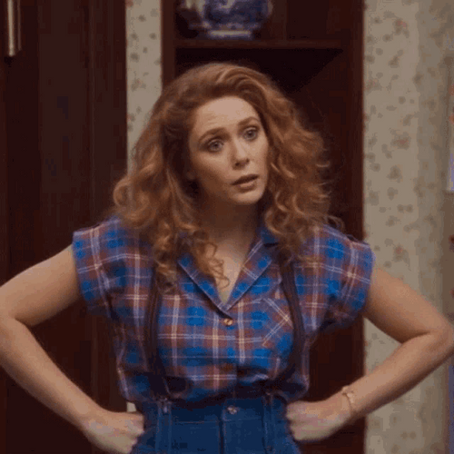 Wandavision Elizabeth Olsen GIF