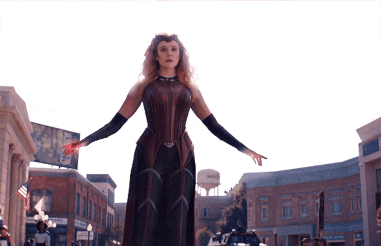 Wandavision Flying Down GIF