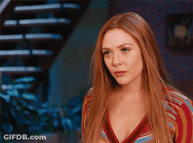 Wandavision Scarlet Witch Staring GIF