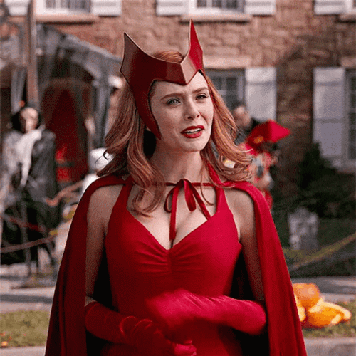 Wandavision Talking Happily GIF