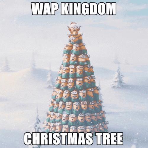 Wap Minion Christmas Tree GIF