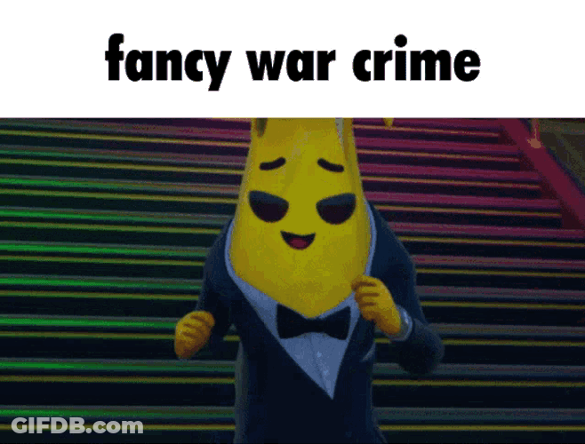 War Crime Fortnite Banana GIF