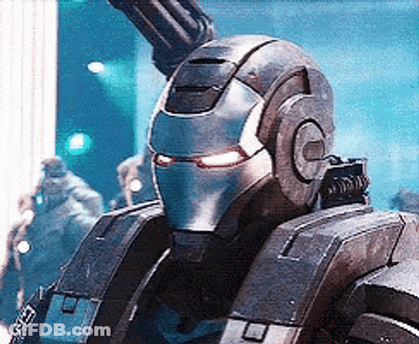 War Machine Giving Salute GIF
