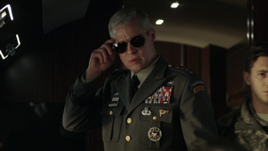 War Machine Glen McMahon Taking Off Sunglasses GIF