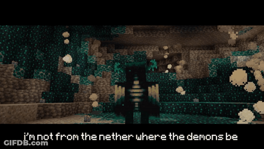 Warden Minecraft Digging On The Ground GIF
