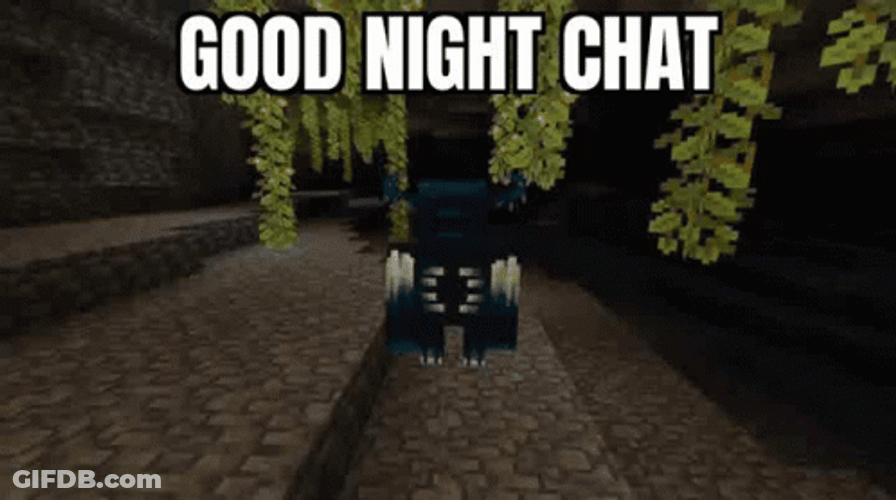 Warden Minecraft Disappearing Into Ground Good Night GIF