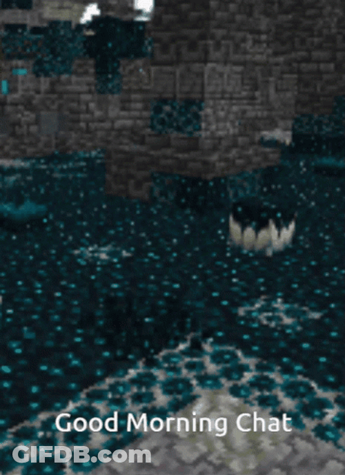 Warden Minecraft Emerging From Ground GIF