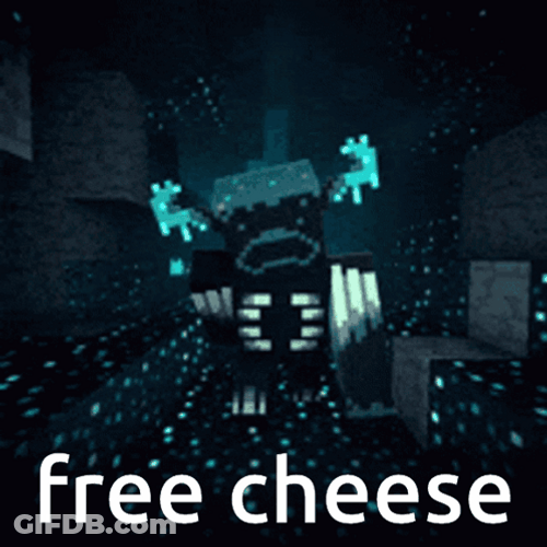 Warden Minecraft Running Free Cheese GIF