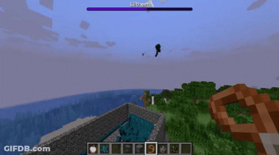 Warden Minecraft Using Death Ray GIF