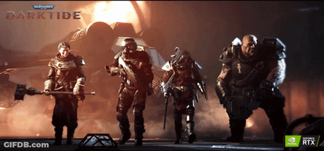 Warhammer Darktide Characters GIF