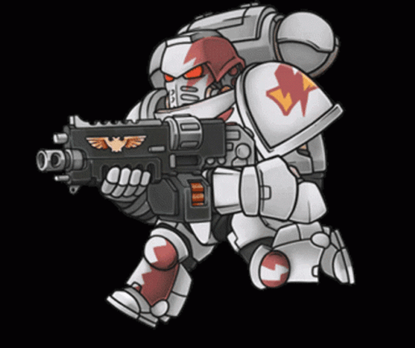 Warhammer Running Robot Sticker GIF