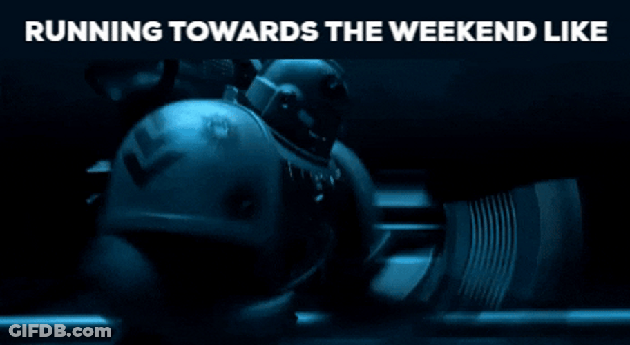Warhammer Running Towards The Weekend Like GIF