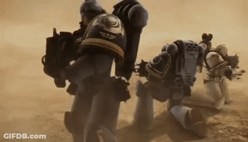 Warhammer Shooting Slow Motion GIF