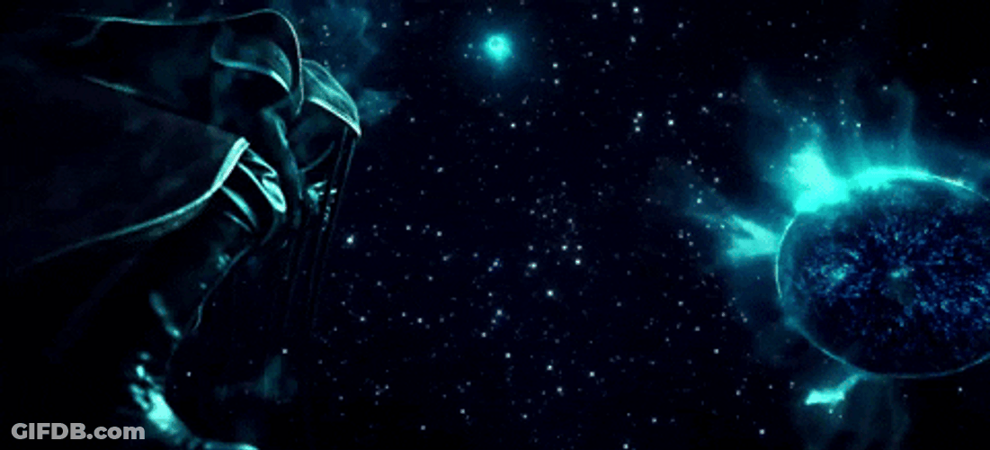Warhammer Space Marine Starry Night Art GIF