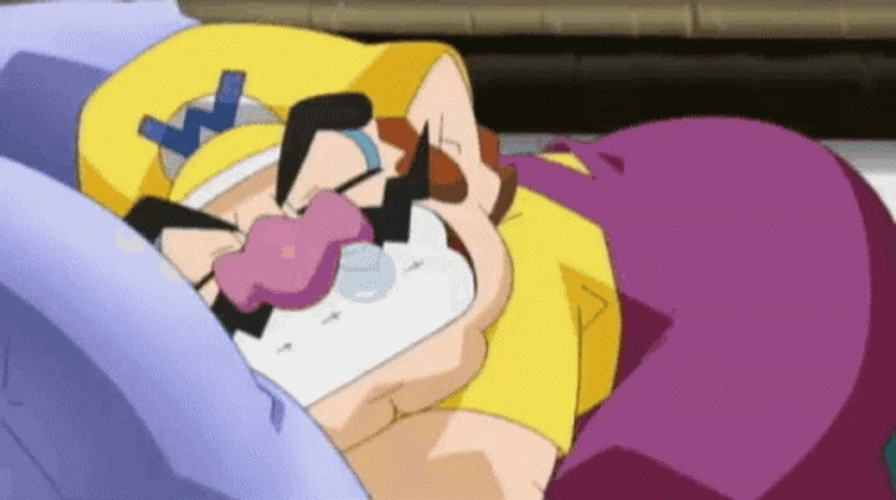 Wario Taking A Nap GIF