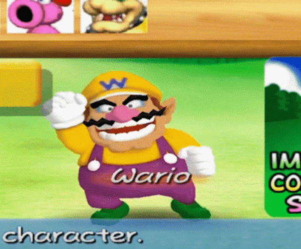 Wario The Fighting Character GIF