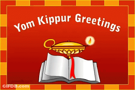 Warm Wishes On Yom Kippur Greeting Card GIF