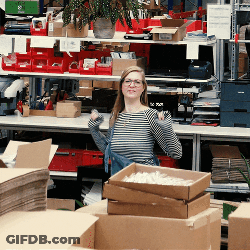 Warming Up Before Hoarding Home Supplies GIF
