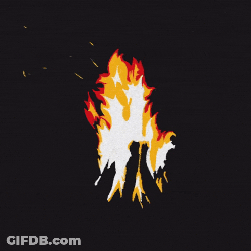 Warming Up With Bonfire GIF