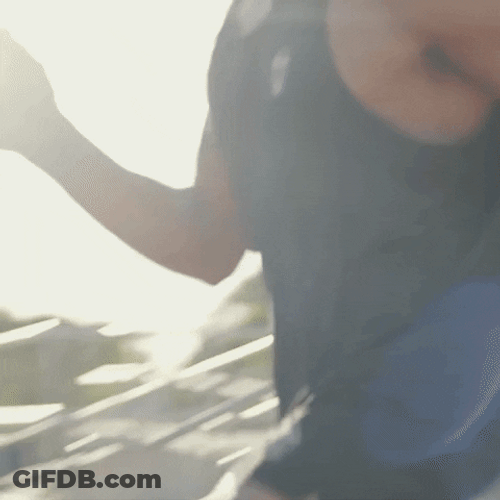 Warming Up With Knee High Exercise GIF