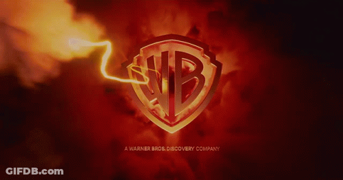 Warner Bros. Discovery Logo With Lightning Bolt GIF