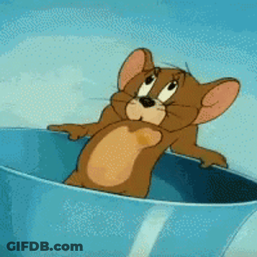 Warner Brothers Jerry Mouse Heart Pumping Fast GIF