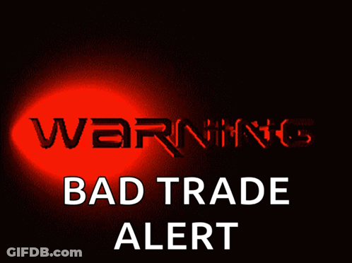 Warning Sign Bad Trade Alert GIF