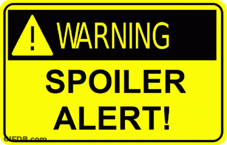 Warning Spoiler Alert Signboard GIF