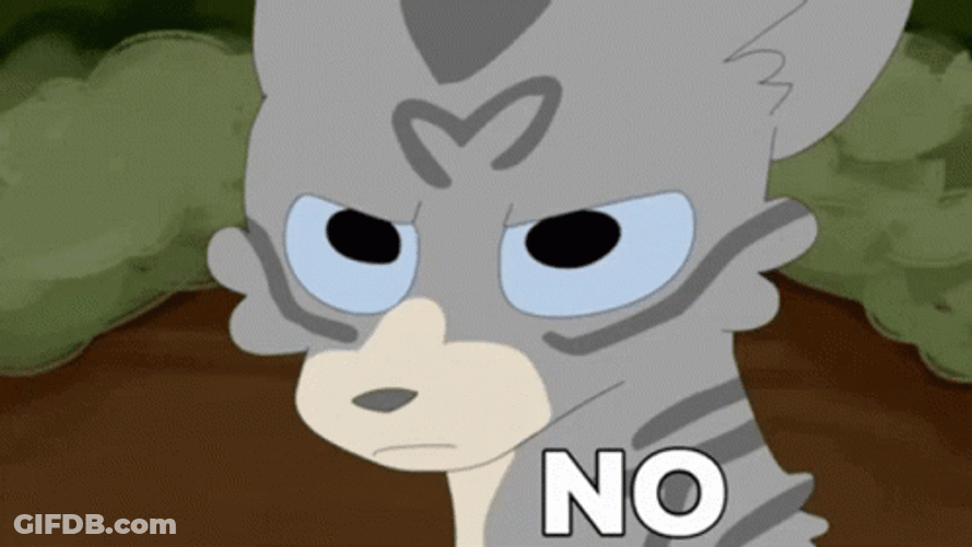 Warrior Cats Saying No GIF