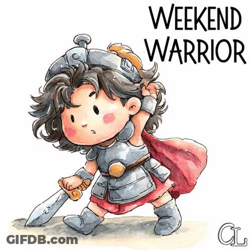 Warrior Girl Weekend Warrior GIF